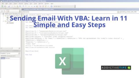 Wysyłanie wiadomości e-mail za pomocą języka VBA: naucz się w 11 prostych i łatwych krokach