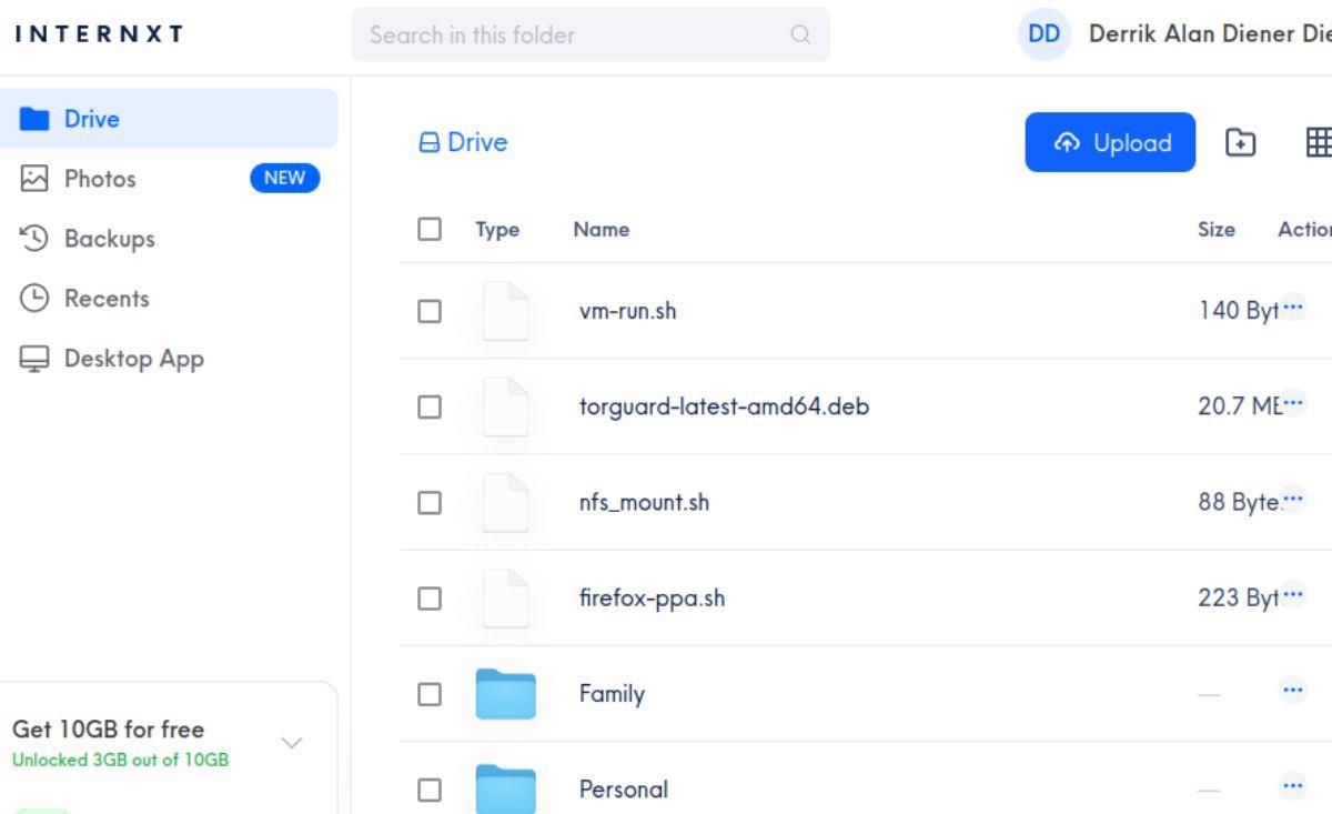 วิธีตั้งค่าเครื่องมือ Internxt cloud sync บน Linux