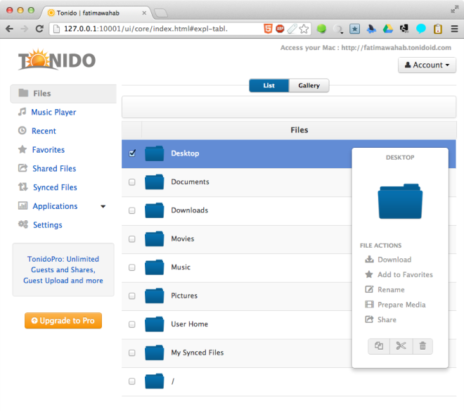 Tonido permite el acceso remoto a archivos y la sincronización en la nube en todas las plataformas principales [Revisión]