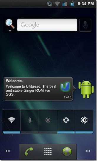 Установите Android 2.3 Gingerbread Custom ROM на Samsung Galaxy S I9000