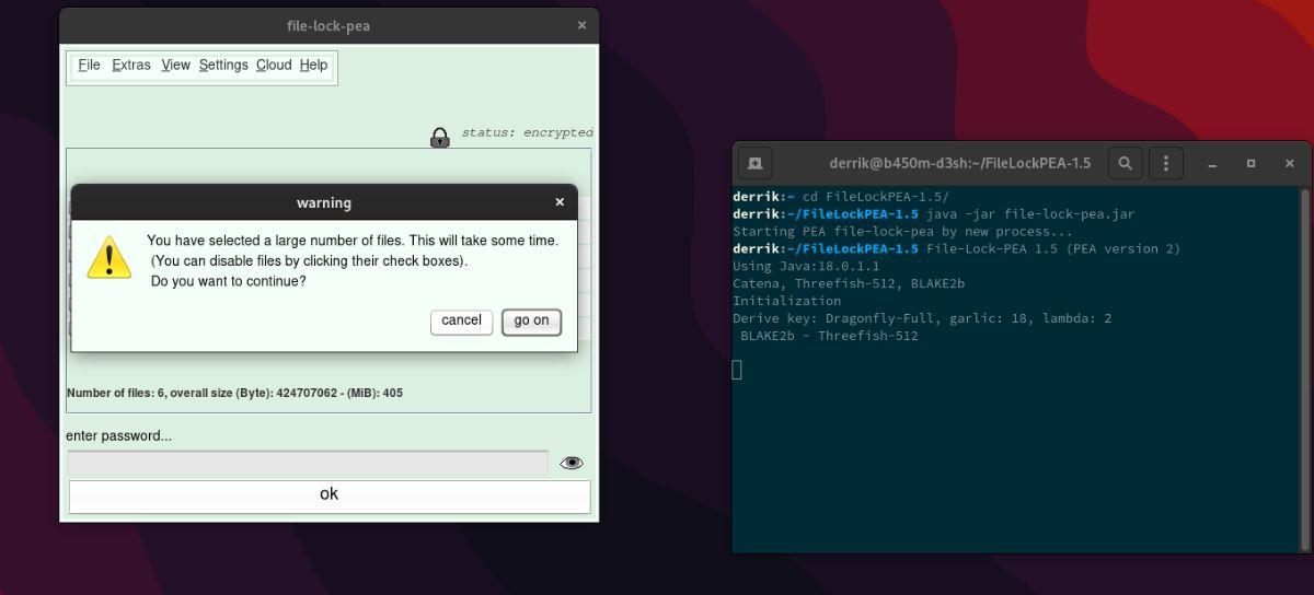 วิธีเข้ารหัสไฟล์บน Linux ด้วย File Lock PEA