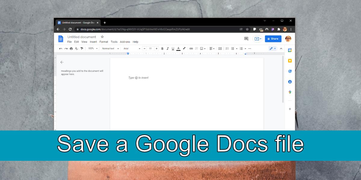 Cómo guardar un archivo de Google Docs