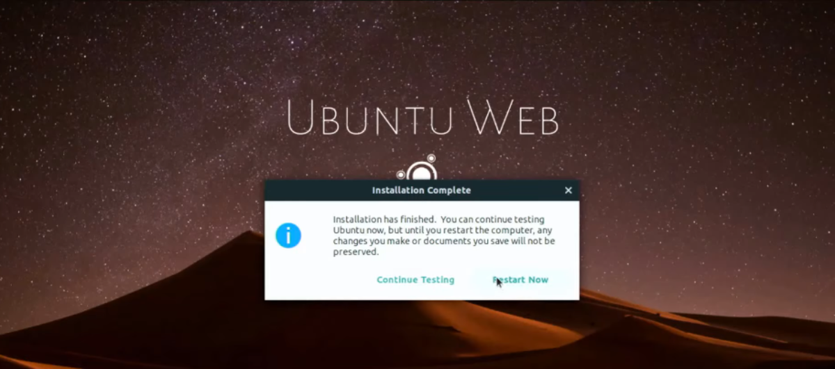 วิธีการติดตั้ง Ubuntu Web Remix