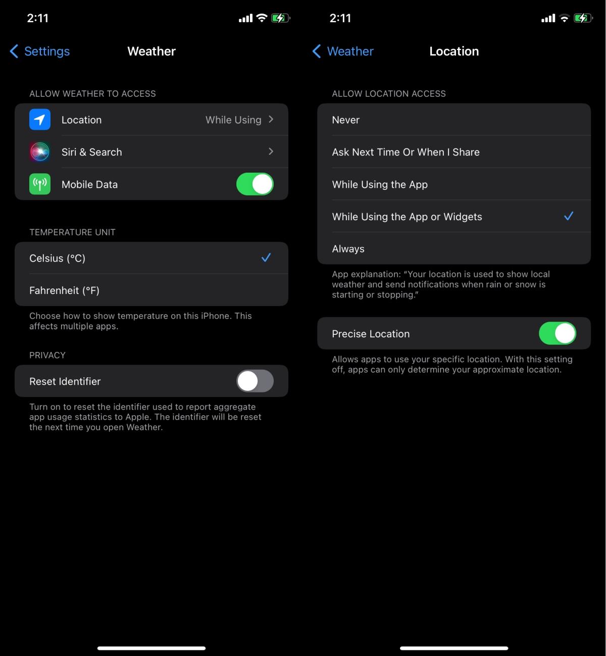 Cómo arreglar la aplicación Weather que no se actualiza en iPhone