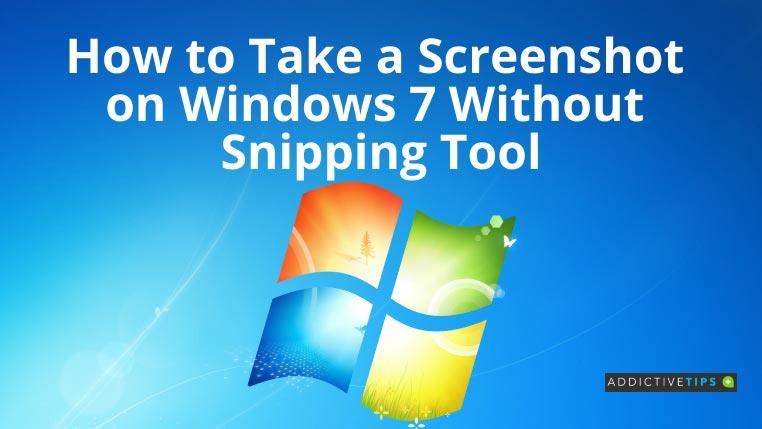 So erstellen Sie einen Screenshot unter Windows 7 ohne Snipping Tool