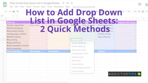Cómo agregar una lista desplegable en Google Sheets: 2 métodos rápidos