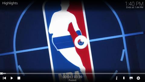 Assista à transmissão ao vivo da NBA no Kodi: complementos oficiais e de terceiros