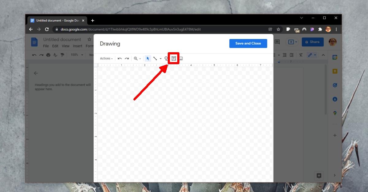 Cómo insertar un cuadro de texto en Google Docs