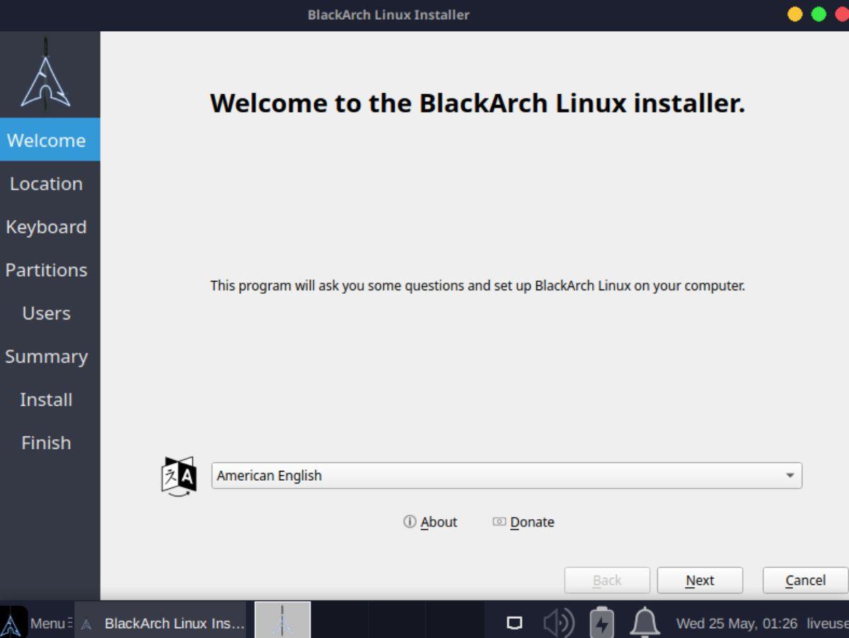 วิธีการติดตั้ง BlackArch Linux