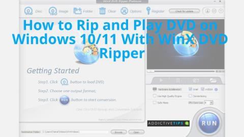 WinX DVD Ripper ile Windows 10/11de DVD Nasıl Kopyalanır ve Oynatılır