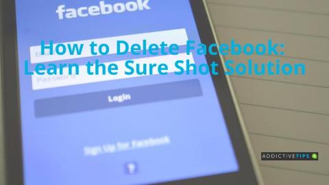 Cómo eliminar una cuenta de Facebook: aprenda la solución Sure Shot