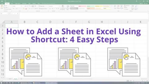 Comment ajouter une feuille dans Excel à laide dun raccourci : 4 étapes faciles