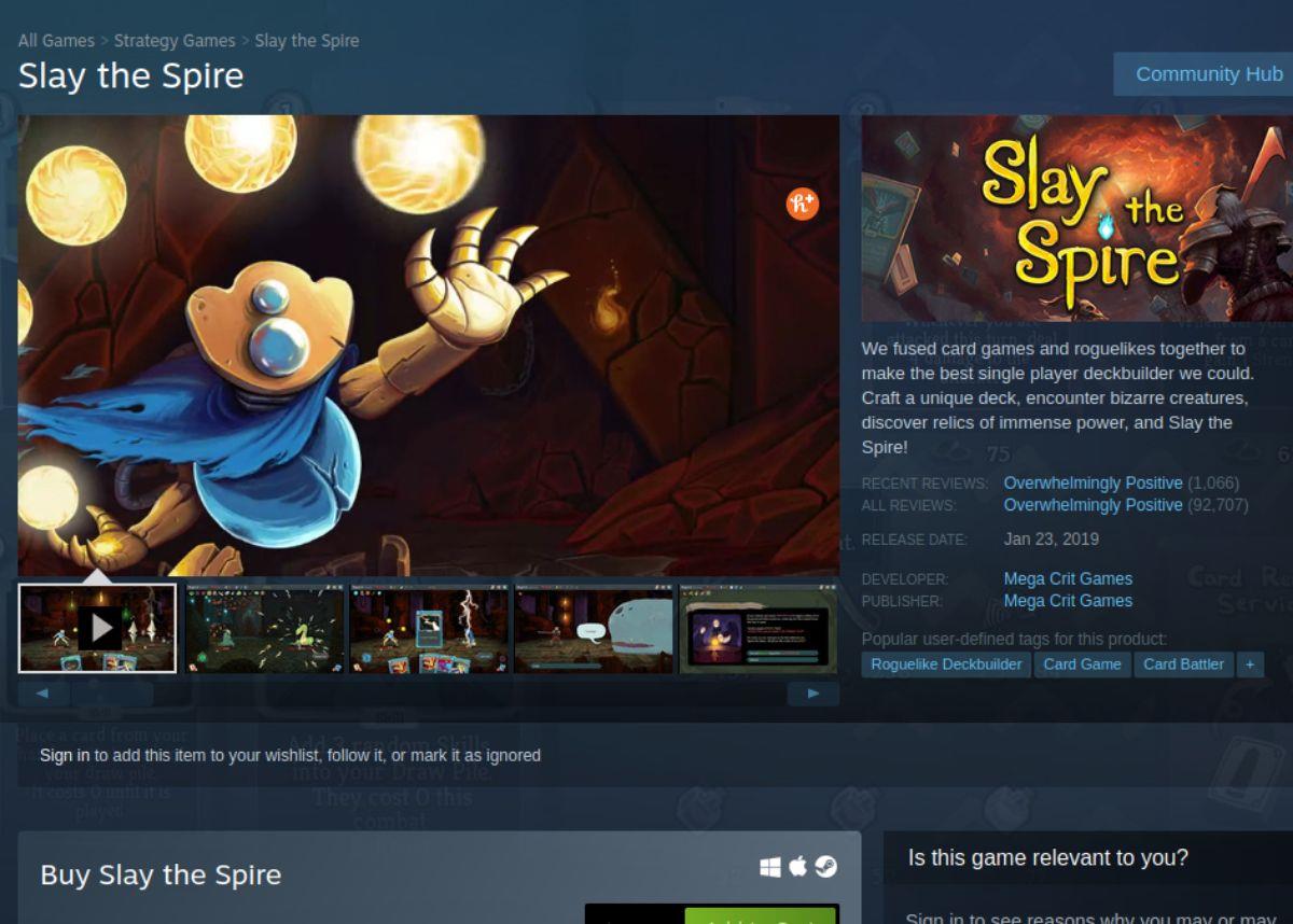 Cómo jugar Slay the Spire en Linux