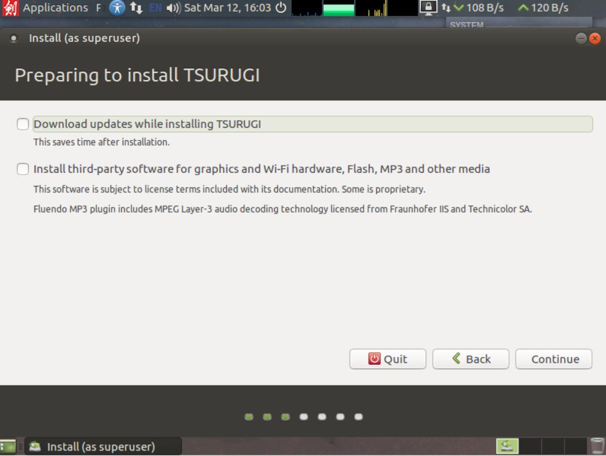 วิธีการติดตั้งการแจกจ่าย Tsurugi Linux