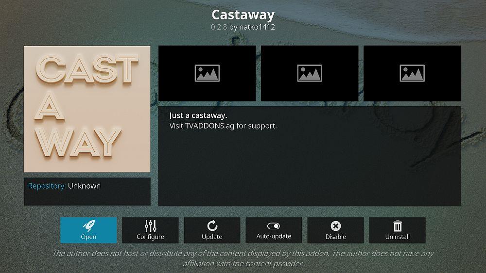 ส่วนเสริม Castaway Kodi: วิธีติดตั้ง Castaway ถูกกฎหมายหรือไม่