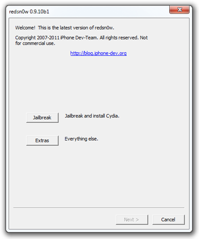 Redsn0w 0.9.10b1 Untethered Jailbreak สำหรับ iOS 5.0.1 พร้อมใช้งานแล้ว