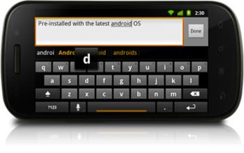 ติดตั้งชุดภาษาสำหรับแป้นพิมพ์ Android 2.3 Gingerbread