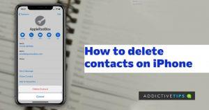 Cómo eliminar contactos en iPhone