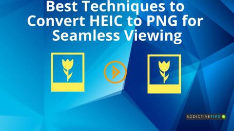 Melhores técnicas para converter HEIC em PNG para visualização contínua