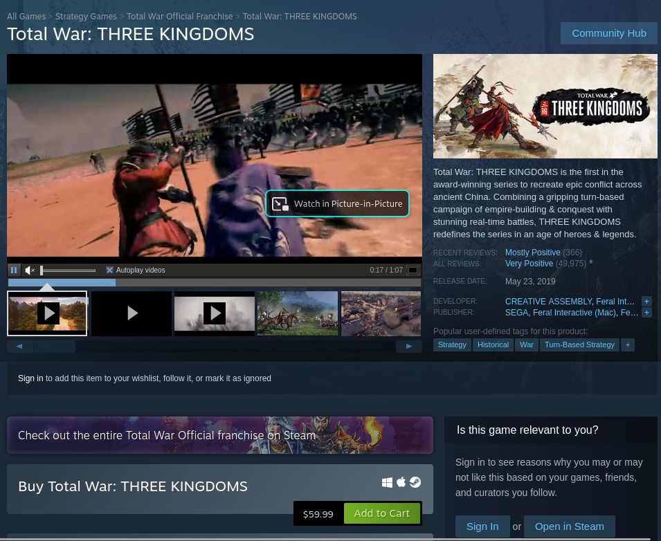 Como jogar Total War: THREE KINGDOMS no Linux
