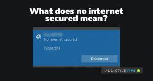 Que signifie Pas dInternet, sécurisé ?