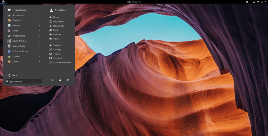 Cara mengatur Menu Arc di Gnome Shell