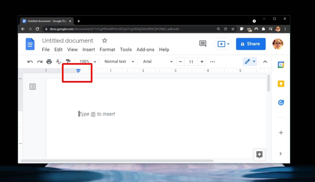 Cara mengedit margin di Google Documents