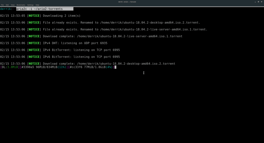 Como baixar torrents da linha de comando no Linux