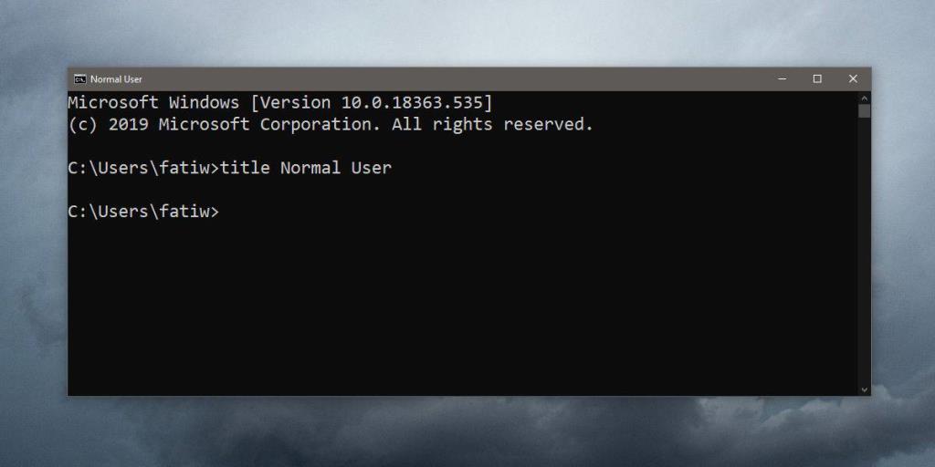 Cách đặt tiêu đề cho cửa sổ Command Prompt trên Windows 10