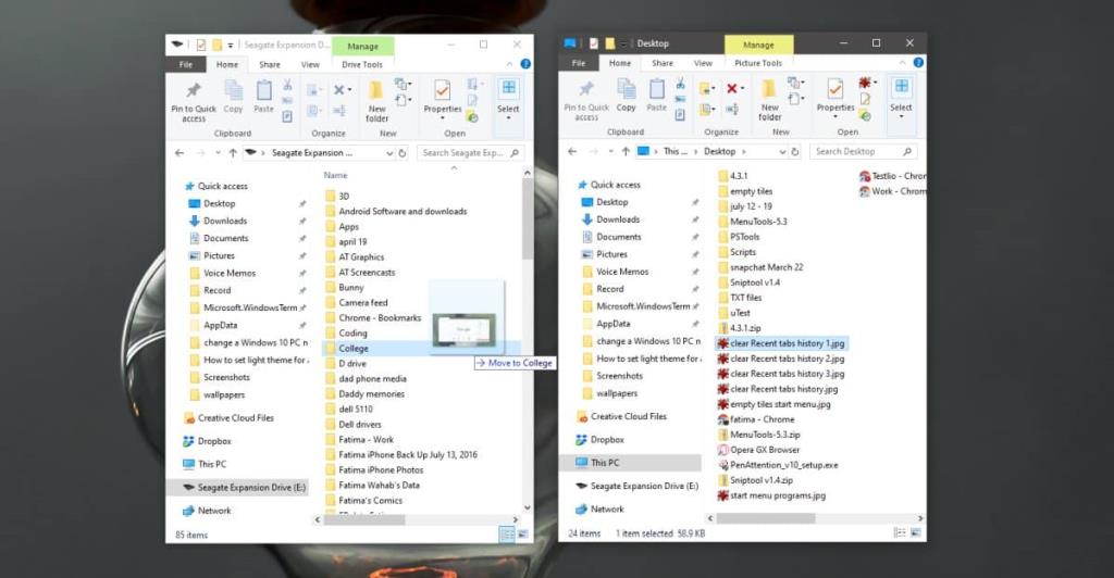 Cara memindahkan file antar drive dengan drag & drop di Windows 10