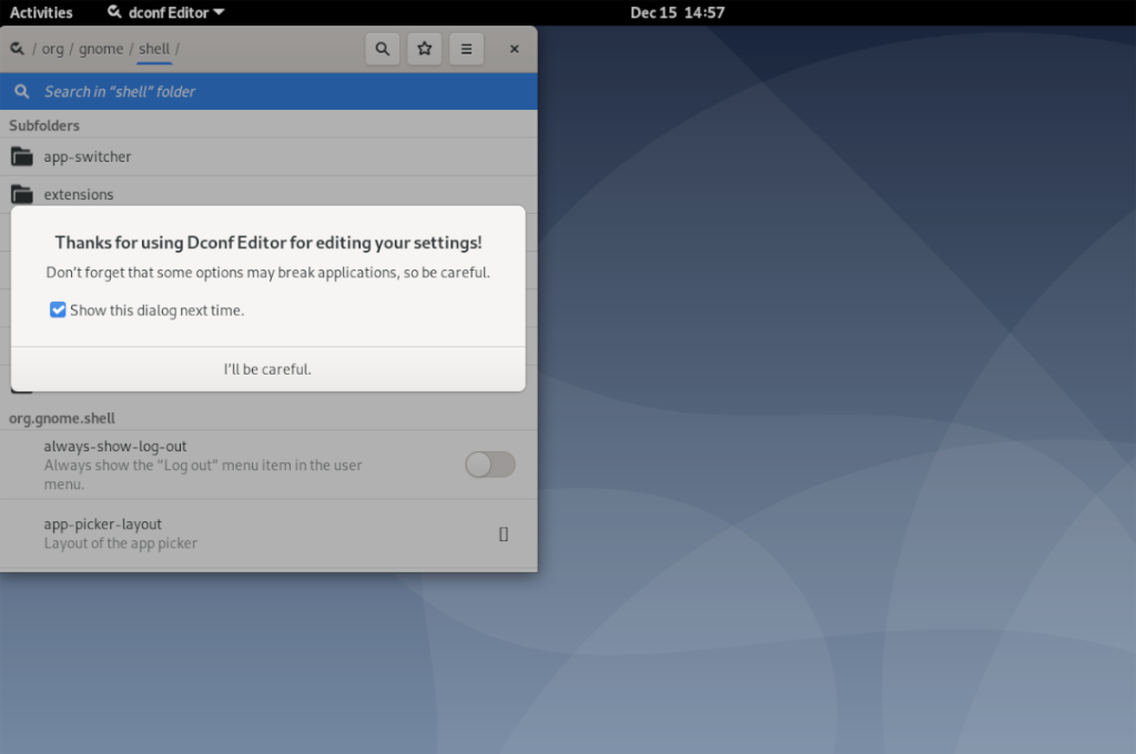 Cara mereset daftar favorit di Gnome Shell di Linux