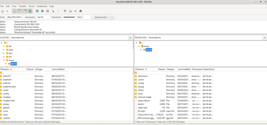 Bagaimana menghubungkan ke server SFTP di Ubuntu