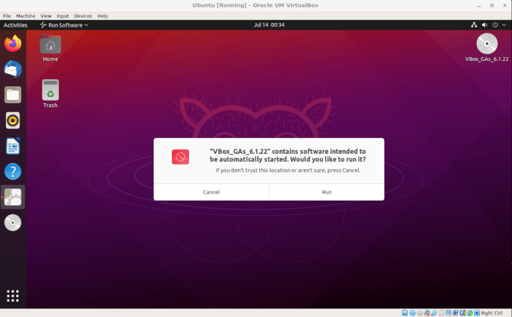 วิธีการติดตั้ง VirtualBox Guest Additions สำหรับ Ubuntu Virtual Machine