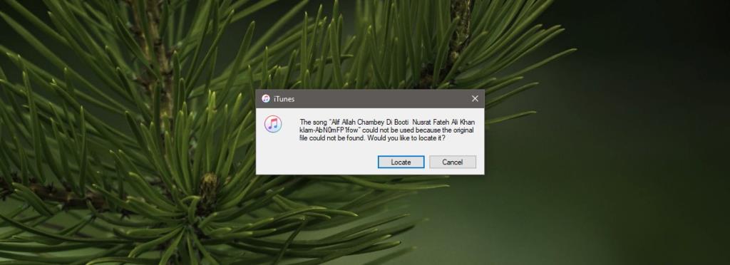 Como encontrar uma música que falta no iTunes no Windows 10