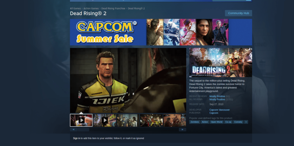 Cara memainkan Dead Rising 2 di Linux