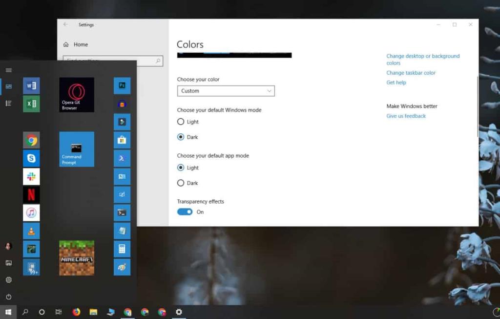 Como definir o tema claro para aplicativos com tema escuro do Windows 10