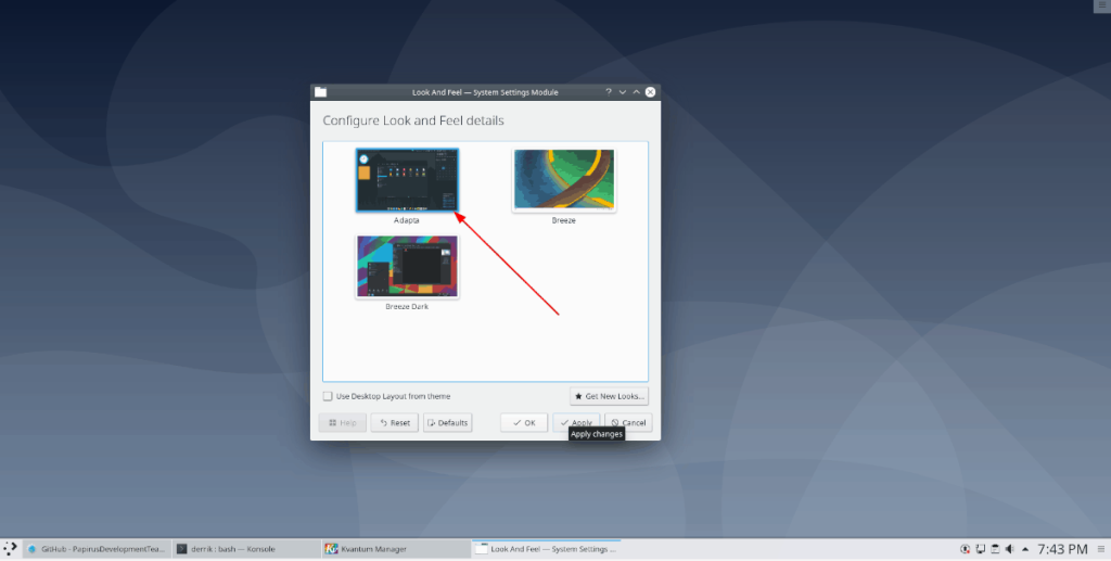 Cara menginstal tema Adapta-KDE di Linux