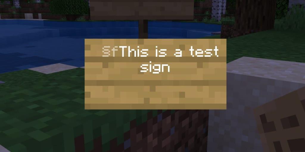 So ändern Sie die Textfarbe für Schilder in Minecraft (Farbcodes)