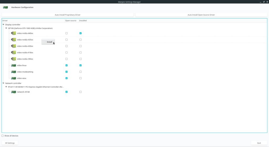 Como instalar drivers gráficos Nvidia no Manjaro Linux