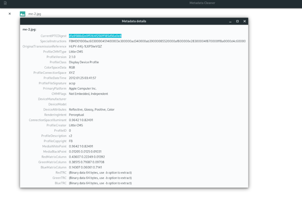 Cara membersihkan metadata dari file di Linux