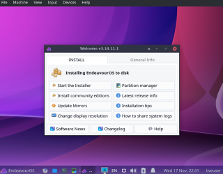 Cómo instalar Endeavour OS