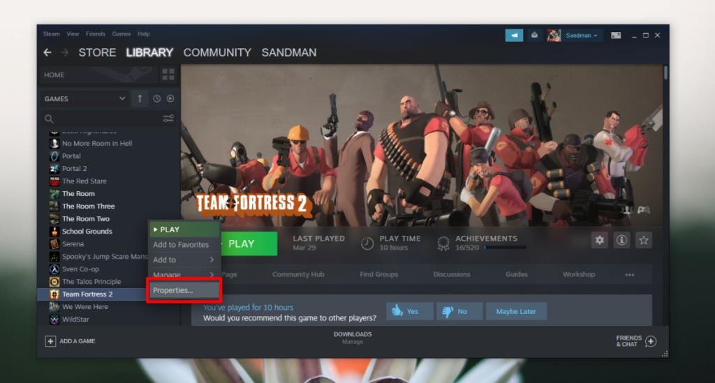 Как запустить Team Fortress 2 в правильном разрешении в Windows 10