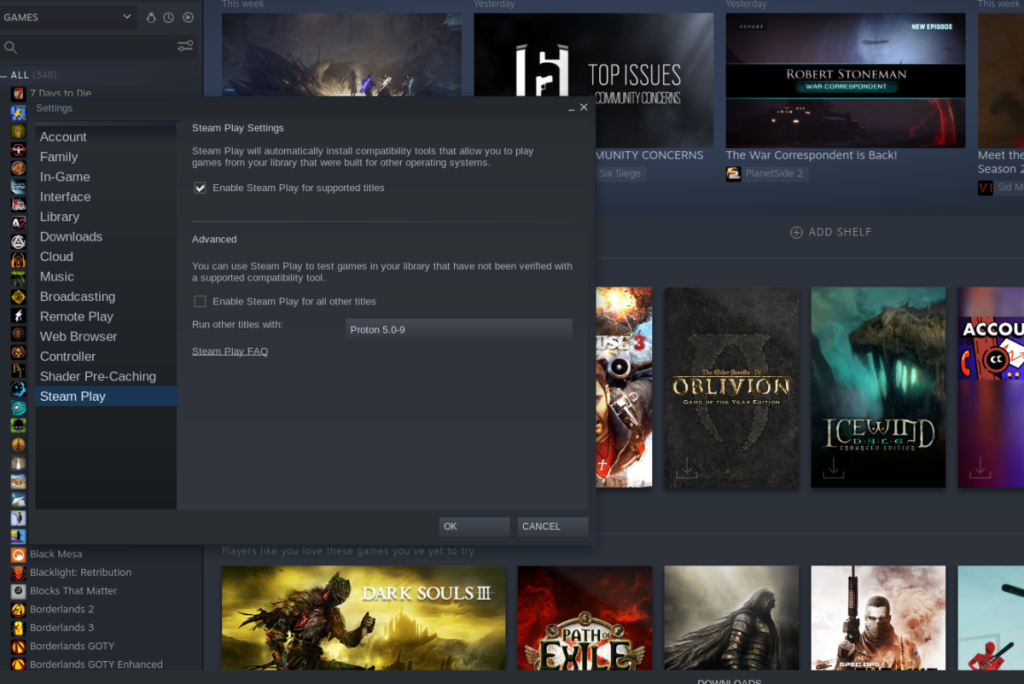 วิธีเล่นเกม Steam บน Chrome OS ด้วย Linux Support