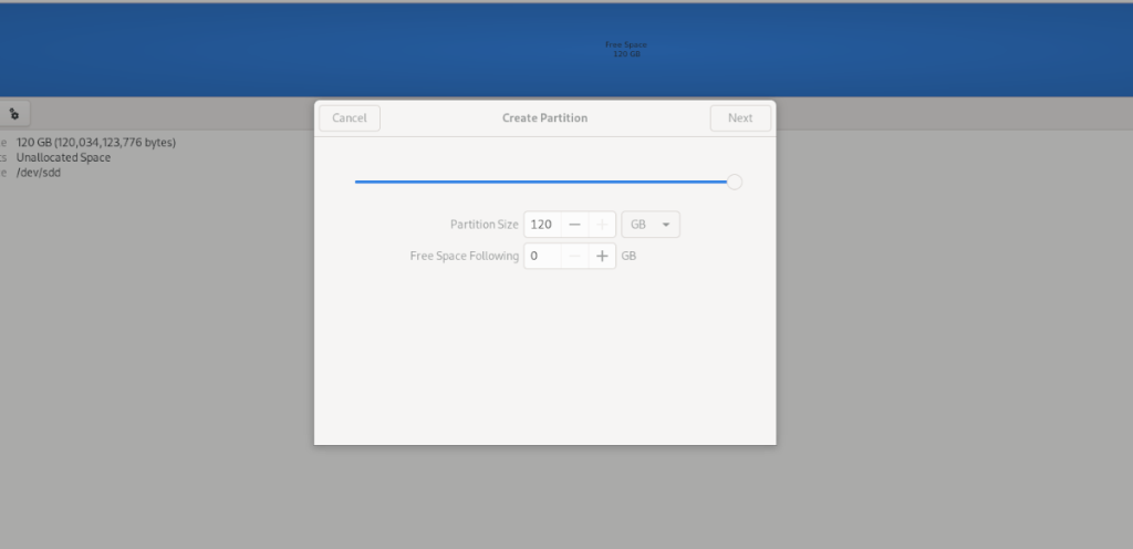 Linux: Cara menggunakan Disk Gnome untuk membuat partisi baru