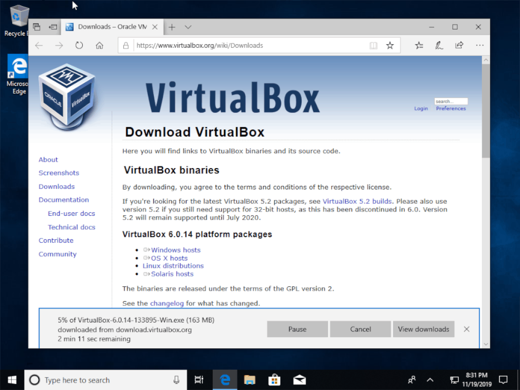 Cara mengatur mesin virtual Linux di Windows