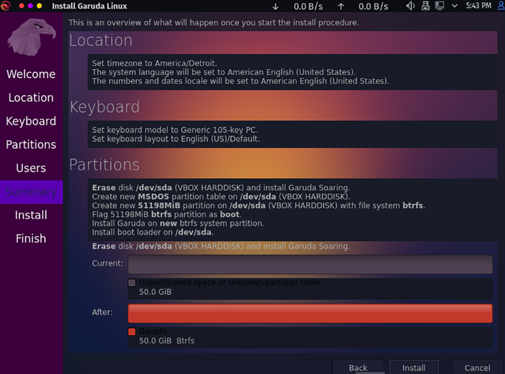 Bagaimana cara menginstal Garuda Linux