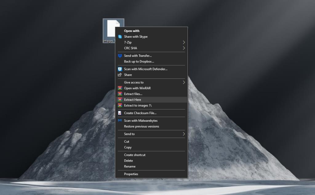 Cara membuka file TGZ di Windows 10