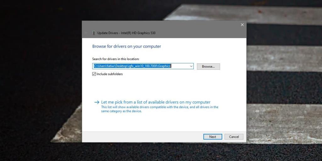 Como instalar manualmente os drivers Intel Graphics Windows 10 DCH