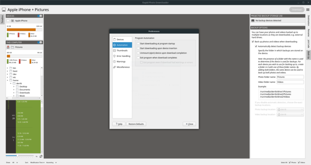 So installieren und verwenden Sie den Rapid Photo Downloader unter Linux