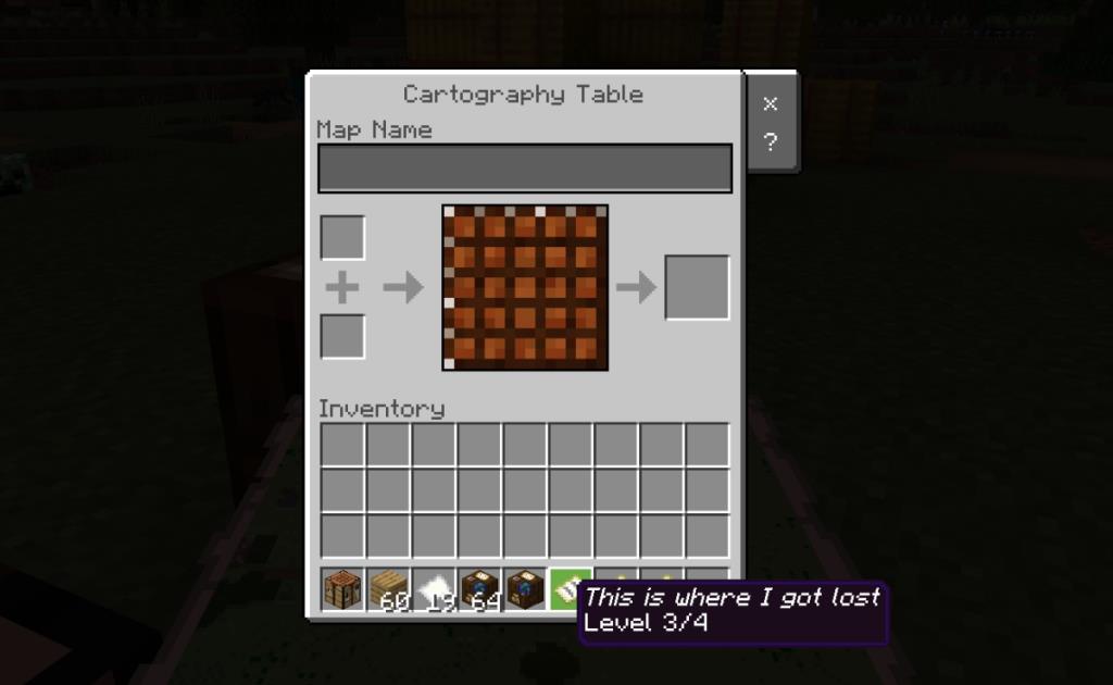 วิธีตั้งชื่อแผนที่ใน Minecraft